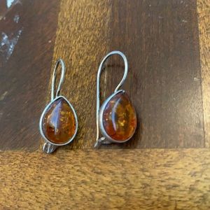 Amber stone Earrings